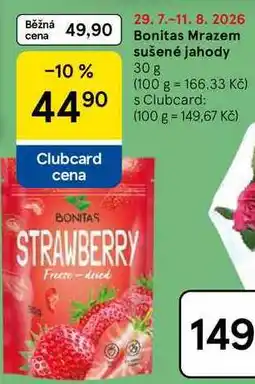 Tesco Bonitas Mrazem sušené jahody nabídka