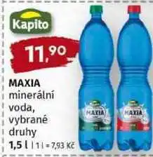 Trefa KAPITO MAXIA minerální voda, vybrané druhy nabídka