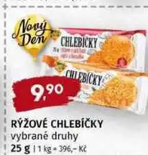 Trefa Nový Den RÝŽOVÉ CHLEBÍČKY vybrané druhy nabídka