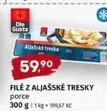 Trefa FILÉ Z ALJAŠSKÉ TRESKY porce nabídka
