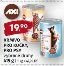 Trefa AXI KRMIVO PRO KOČKY, PRO PSY vybrané druhy nabídka