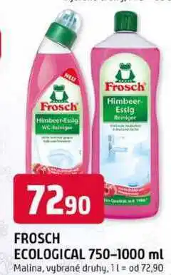 Trefa FROSCH ECOLOGICAL 750-1000 ml Malina, vybrané druhy nabídka