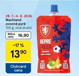 Tesco Machland ovocné pyré nabídka