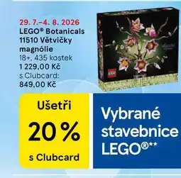 Tesco LEGO Botanicals 11510 Větvičky magnólie 18+, 435 kostek nabídka