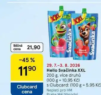Tesco Hello Svačinka XXL, 200 g, více druhů nabídka