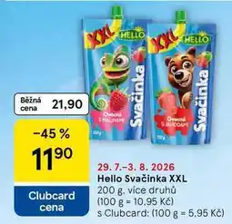 Tesco Hello Svačinka XXL, 200 g, více druhů nabídka