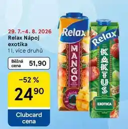 Tesco Relax Relax Nápoj exotika nabídka