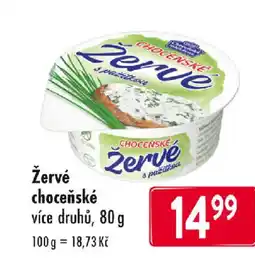 Qanto Žervé choceňské nabídka