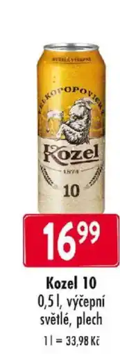 Qanto Kozel 10, výčepní světlé nabídka