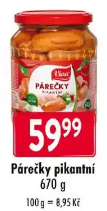 Qanto Viva Párečky pikantní nabídka