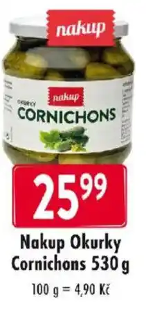 Qanto Nakup Okurky Cornichons nabídka