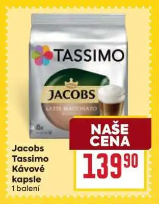 Billa Jacobs Tassimo kávové kapsle nabídka