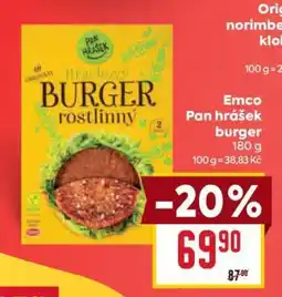 Billa Emco Pan hrášek burger 180 g nabídka
