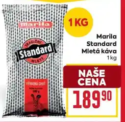 Billa Marila Standard Mletá káva nabídka