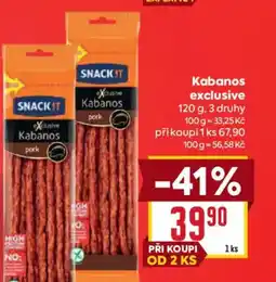 Billa Kabanos exclusive nabídka