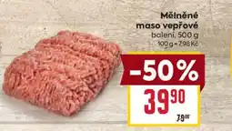 Billa Mělněné maso vepřové nabídka