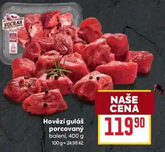 Billa Hovězí guláš porcovaný nabídka