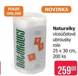 Teta Naturalky víceúčelové ubrousky role 25 x 30 cm, 200 ks nabídka