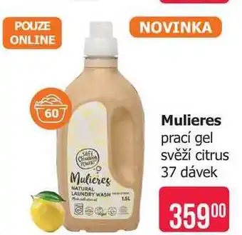 Mulieres prací gel svěží citrus 37 dávek