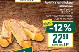 Billa Rohlík s anglickou slaninou nabídka