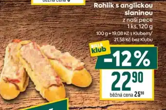Billa Rohlík s anglickou slaninou nabídka