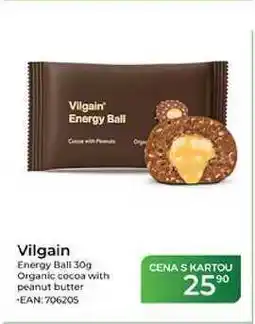 Tamda Foods Vilgain' Energy Ball Vilgain Energy Ball 30g Organic cocoa with peanut butter nabídka