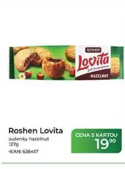 Tamda Foods Roshen Lovita sušenky hazelnut nabídka