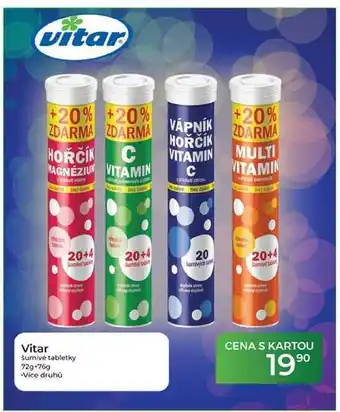 Tamda Foods Vitar Šumivé tabletky 72g+76g nabídka