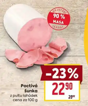 Billa Poctivá šunka nabídka