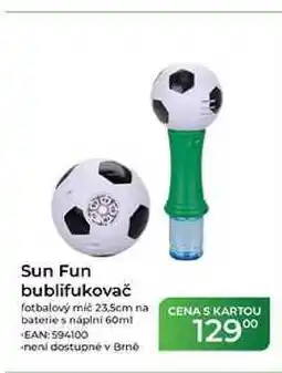 Tamda Foods Sun Fun bublifukovač fotbalový míč 23.5cm na baterie s náplni nabídka