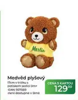 Tamda Foods Martin Medvěd plyšový 17cm v tričku s potiskem sedici Om nabídka