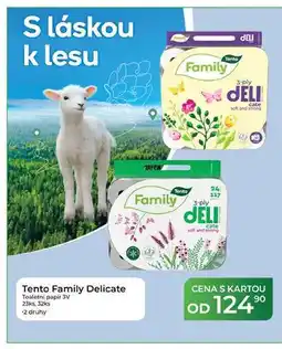 Tamda Foods Tento Family Delicate Toaletni papir 3V 23ks, 32ks nabídka