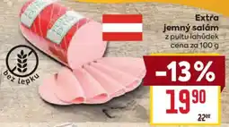 Billa Extra jemný salám nabídka
