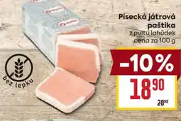 Billa Písecká játrová paštika nabídka