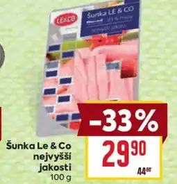 Billa Šunka Le & Co nejvyšší jakosti nabídka