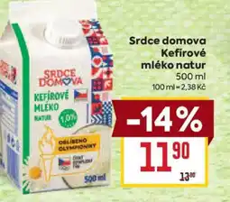 Billa Srdce domova Kefírové mléko natur nabídka