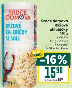 Billa Srdce domova Rýžové chlebíčky nabídka