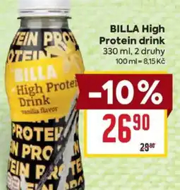 Billa BILLA High Protein drink nabídka