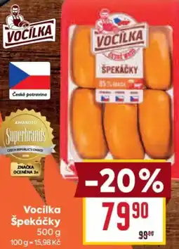 Billa Vocilka Špekáčky nabídka