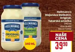Billa Hellmann's Majonéza Delikátní, Originál, Tatarská omáčka nabídka