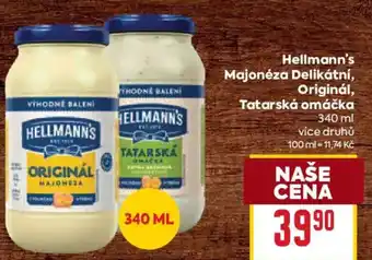 Billa Hellmann's Majonéza Delikátní, Originál, Tatarská omáčka nabídka