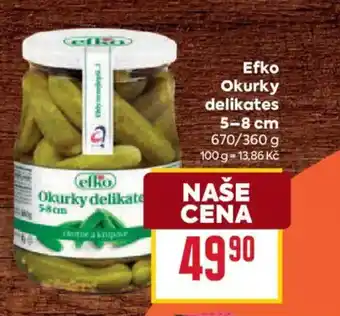Billa Efko Okurky delikates 5-8 cm nabídka