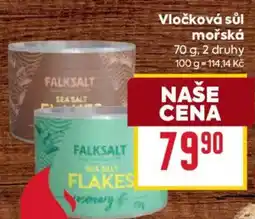Billa Vločková sůl mořská nabídka
