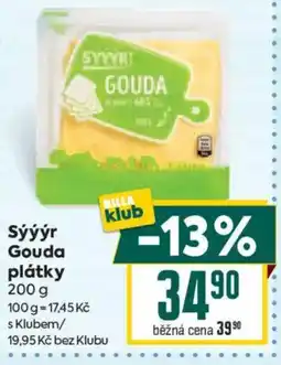 Billa Syyyr Gouda plátky nabídka