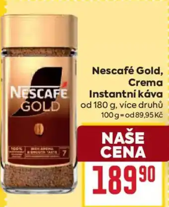 Billa Nescafé Gold, Crema Instantní káva nabídka