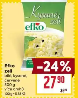 Billa Efko zelí nabídka