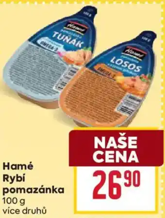 Billa Hamé Rybí pomazánka nabídka