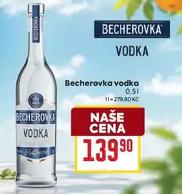 Billa Becherovka vodka nabídka