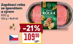 Billa Zapékací rolka se špenátem a sýrem nabídka