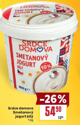 Billa Srdce domova Smetanový jogurt bílý nabídka